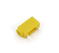 NWPNLXEA 10Pcs 4mm Female Socket Right Angle PCB Insulated Jack Connector (10Pcs Yellow)