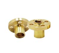 NWPNLXEA 10pcs T8 8mm Brass Nut for Lead Screw 3D Printer Trapezoidal Spindle Screw