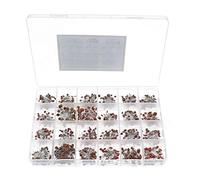 NWPNLXEA 1200pcs 24Value 50V Ceramic Capacitor Kit Mixed Pack 2pF5pF10pF22pF33pF47pF68pF100pF220pF470pF1nF2.2nF4.7nF10nF22nF47nF68nF100nF