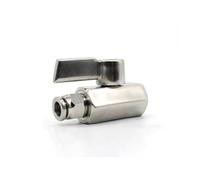 NWPNLXEA 1PC 1/2" BSP Female x 16mm Push in Ball Valve Homebrew Beer SUS304 with Stainless Hanlde