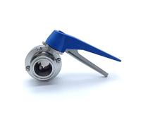 NWPNLXEA 1pc 108mm Ferrule 119 Pipe Outer Diameter 304 Stainless Tri Clamp Squeeze Trigger Flow Control Valve