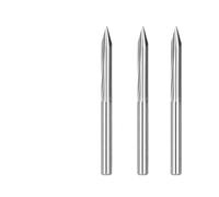 NWPNLXEA 1Pcs 3.175mm Shank 2 Flutes Straight V Engraving Bits 20/30/45/60/90 Degrees Tip 0.1-0.5mm Straight V Tools(90x0.1mm) NWPNLXEA