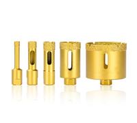NWPNLXEA 1Pcs 6-60mm M10 Thread Vacuum Diamond Brazed Hole Opener Carbon Steel Angle Grinder for Ceramic Tile Granite Marble Drill Bits(20mm) NWPNLXEA