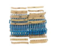 NWPNLXEA 200Pcs/lot 1W 1% Metal Film Resistor 20 Value 10 ohm-1M Ohm Assortment Kit