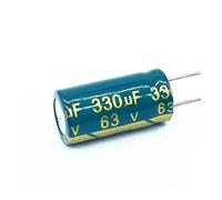 NWPNLXEA 20pcs/Lot High Frequency Low impedance 63v 330UF Aluminum electrolytic Capacitor Size 10 * 20 330UF 20%