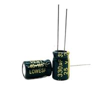 NWPNLXEA 20pcs/Lot s92 25V 330UF Low ESR/Impedance High Frequency Aluminum electrolytic Capacitor Size 8 * 12 330UF25V 20%