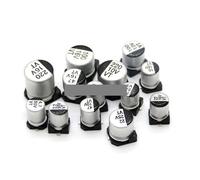 NWPNLXEA 20pcs SMD Electrolytic Capacitor Aluminum 6.3V 10V 16V 25V 35V 50V 1UF 2.2UF 4.7UF 10UF 47UF 100UF 220UF 330UF 470UF 680UF (25V1000UF)