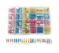 NWPNLXEA 240 Pezzi Assortimento di terminali a crimpare termorestringenti, connettori a Forcella ad Anello, Kit Rosso Blu Giallo 22-10AWG