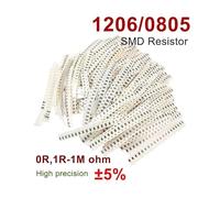 NWPNLXEA 2920PCS 0805 1206 SMD Resistor Assortment Kit 5% 1R-1M 146 Values*20pcs SMD Resistor Assorted Set DIY Kits (1206 Kit)