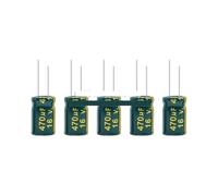 NWPNLXEA 460pcs/Box 24Values High Frequency Low Aluminum Electrolytic Capacitor Kit 6.3V-50V 1uF-1500uF Capacitance Dip Assorted Set
