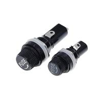 NWPNLXEA 5/10Pcs 5 * 20mm 6 * 30mm Glass Fuse Holders 5x20 6x30 InsuranceTube Socket Fuse Holder for Insurance Panel Fuse Holder (10pcs 5X20mm)