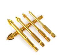 NWPNLXEA 5/6/8/10/12mm Hex Shank Tile Bits Glass Ceramic Concrete Hole Opener Saw Carbide Alloy Triangle Drill 1Pcs(12mm) NWPNLXEA