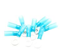 NWPNLXEA 50 Pezzi RV2-6 Connettore for Cavi Isolato ad Anello Blu Terminale a crimpare Connettore for Cavo Terminale termorestringente Impermeabile