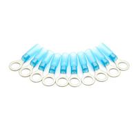 NWPNLXEA 50 Pezzi RV2-8 Connettore for Cavi Isolato ad Anello Blu Terminale a crimpare Connettore for Cavo Terminale termorestringente Impermeabile