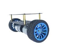 NWPNLXEA 520 370 DC Electronic Starter Smart Robot Car Chassis Kit DC Encoder Electronic Starter 2WD Chassis Smart Car Electronic Starter Kit Two Wheel (Double Layer Acrylic,370 Without Encoder)