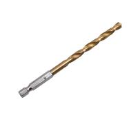 NWPNLXEA 5pcs 1.5-4.0mm HSS High Speed Steel Titanium Coated Drill Bit Set 1/4 Hex Shank Hexagonal Handle Twist Drill NWPNLXEA