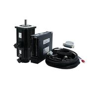 NWPNLXEA AC Servo Electronic Starter 2.6KW 130ST-M10025 10N.m 2500 RPM 2600W 220V 380V Single Phase Engine Matched AASD-30A Driver for CNC (with Brake 220V)