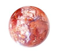 NWPNLXEA Agate Crystal Sphere Ball Feng Shui Stone Druzy Geode with Wood Stand for Divination Home Office Decoration Yoga,70~75mm