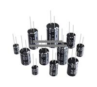 NWPNLXEA Aluminum Electrolytic Capacitor 10V 16V 25V 35V 50V 400V 450V 470UF 100UF 220UF 330UF 470UF 680UF 1000UF 47UF 10UF 22UF 0.47UF (25V 220UF 20PCS)