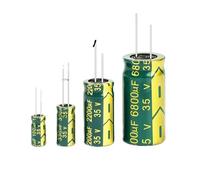 NWPNLXEA Aluminum Electrolytic Capacitor 35V 47UF 100UF 220UF 330UF 470UF 3300UF High Frequency Low Capacitors DIY 2000Hour (35V1000UF-1-5PCS)
