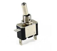 NWPNLXEA Auto Car Boat Truck Illuminated LED Toggle Switch with Aircraft Flip Up Cover Guard White 12V20A Carbon Cover (Color : White Switch)