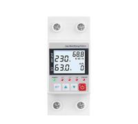 NWPNLXEA Backlight Adjustable Current Earth Leakage Protection Over Under Voltage Protector Relay Gague Power kWh Meter Ammeter