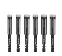 NWPNLXEA Brazed Diamond Dry Drill Bits 6/8/10/12/14mm Hex Handle Hole Saw Cutter for Granite Marble Ceramic Tile Glass Drilling 1Pcs(8mm) NWPNLXEA