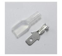 NWPNLXEA Connettore a Forcella Maschio a crimpare Corto da 10 Pezzi da 4,8 mm con Custodia