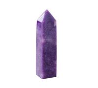 NWPNLXEA Crystal Purple Mica Four-Sided Column Dream Amethyst Crystals Towers Quartz Decoration Gifts,200~300g