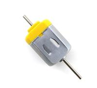 NWPNLXEA DC 1.5V-12V 130 Carbon Brush Electronic Starter Double Shaft 3000-7000RPM DIY Toy Model Small Electronic Starter Wind Generator Making Accessories (Silver Back Motor)