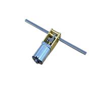 NWPNLXEA DC 6-12V 34-380RPM 28.7mm Long Dual Shaft N20 Worm Full Metal Gear Electronic Starter DIY Model Train Toy Car (68rpm)