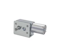 NWPNLXEA DC 6V 12V 24V 2-375RPM Worm Gearbox Electronic Starter JGY370 Large Torque Metal Turbine Self-Locking Force Strong Wheel Speed Reducer (18RPM,6V)