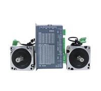 NWPNLXEA DC30V～110V/AC24V～80V 3/5/6A 3.3/4.5/6.9/8.5/10/12N.m 2 Phase Nema34 2-Axis Stepper Electronic Starter 2-Axis Open Loop Stepper Electronic Starter Drivers(Nema34 10Nm 12.7mm)
