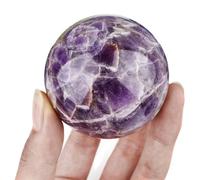 NWPNLXEA Dream Amethyst Crystal Sphere Ball Purple Decorative Prop Ornament for Feng Shui Divination Fortune Telling Tabletop Fountain Decoration,6~6.5cm