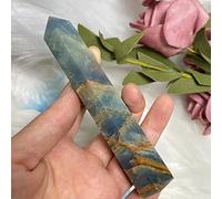 NWPNLXEA Gemma obelisco di quarzo cristallo naturale BlueX decorazione della stanza (Size : One Size)