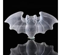 NWPNLXEA Home Collezioni 1PCNatural White Selenite Handmake Bat Animals Craft Small Decor Home DecorCrystal Stone Souvenir Regali fai da te NaturalReiki Decorazione domestica