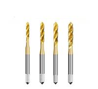NWPNLXEA HSS Thread Tap Set M3 M4 M5 M6 M8 Spiral Fluted Screw Tap Spiral Pointed Metric Spiral Thread Tap Hand Tools 1Pcs(4pcs Set M3-M6) NWPNLXEA