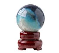 NWPNLXEA Hydroxyapatite Crystal Ball, Raw Stone Polished Ornamental for, Divination Sphere, Home Decoration, Fengshui,55~60mm