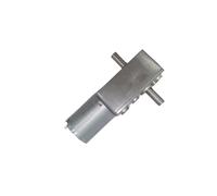 NWPNLXEA JGY-370 12 Volt DC Worm Geared Electronic Starter Double Shaft 6-24V Self-Lock Dual Output Shaft Reducer Gears Electronic Starter (6v18rpm,PackageC)