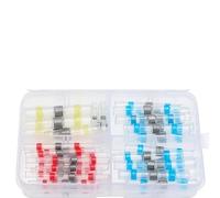 NWPNLXEA Kit di connettori a Testa Impermeabili con terminale Isolato sigillato termoretraibile 3:1, 60 Pezzi