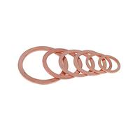 NWPNLXEA Leak-Proof Pipe Hose Fittings 10PCS/Pack of 2mm Thickness M4 5 6 7 8 10 12 14 15 16 17 18 20 21 22 24 25 26mm Copper Gasket Solid Gasket Oil Pan Oil Seal (Size : 6x14x2mm)