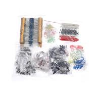 NWPNLXEA Metal Film Resistor Assortment Kit LED Diodes Electrolytic Capacitor Ceramic Set Transistor Pack DIY Electronic Components Kits (No Box)