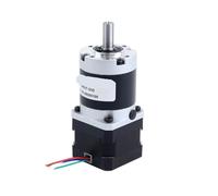 NWPNLXEA Nema 17 Geared Stepper Electronic Starter Bipolar 34mm Body Length with w/Ratio 5-100:1 Precision Planetary Gear Stepping Electronic Starter(Ratio 100 to1)