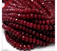 NWPNLXEA Perline sciolte Rondelle con Pietra preziosa Naturale sfaccettata Rosso Brasile da 2x4 mm 15 Decorazione della Stanza