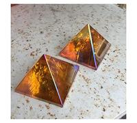 NWPNLXEA Piramide di quarzo ambra naturale Aura Piramide di quarzo arancione Aura Cristallo di quarzo con bacchetta a punta singola Pietre di quarzo decorazione della stanza (Color : One Size)