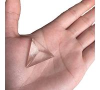 NWPNLXEA Piramide di Quarzo tetraedro Cristallo di Quarzo Trasparente Naturale 4 Facce 6 Bordi Piramide di Cristallo Triangolo di Cristallo Decorazione della Stanza