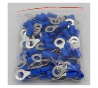 NWPNLXEA RV2-6 Terminale Isolato ad Anello Blu Connettore for Cavi 100 Pezzi/Confezione Adatto a terminali a crimpare elettrici da 1,5-2,5 mm RV2.5-6 RV