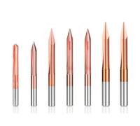 NWPNLXEA Shape 3.175mm Shank 20,30,45,60,90 Degrees 2 Flute Engraving Bit Router Bit Carving Bit 1Pcs(45Dx0.2) NWPNLXEA