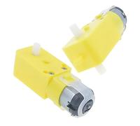 NWPNLXEA Single-Axis Dual-Axis DC3V-6V DC Gear Electronic Starter TT Electronic Starter Anti-Interference Intelligent Car Chassis Four-Wheel Drive (Single Axis 6V200RPM,10PCS)