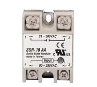 NWPNLXEA Single Phase SSR-10AA 10A 24-380V AC Relay Solid State for Lighting Stage Light Control
